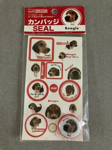 초레어! 레어! 캔뱃지 씰 비글
