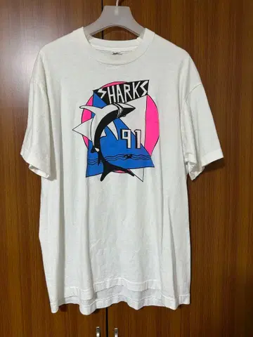 SHARKS 91 그래픽 티셔츠 XL