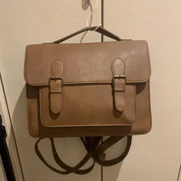 SM2 브라운 숄더백 합성 피혁