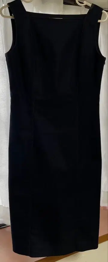 데님 슬리브리스 점퍼 드레스 쿠미쿄쿠 사이즈 2