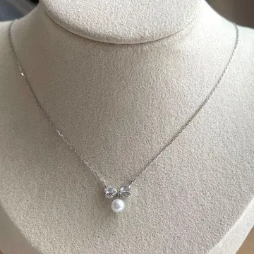사만다 티아라 펄 목걸이 925 실버