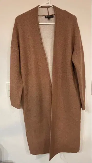 [ BANANA REPUBLIC ] 브라운 롱 코트 오픈 프론트