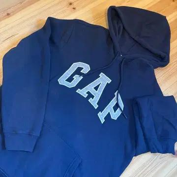 GAP 네이비 후드 부착 후드티 S