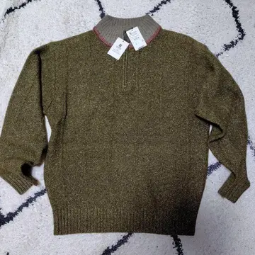 챕스 랄프 로렌 올리브 그린 하이넥 니트 L