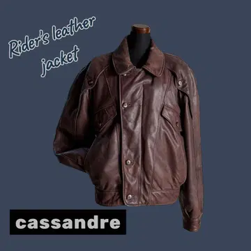 cassandre 라이더스 가죽 자켓 IT48 이탈리아제