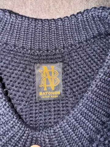 BATONER 니트 스웨터 사이즈 3 네이비