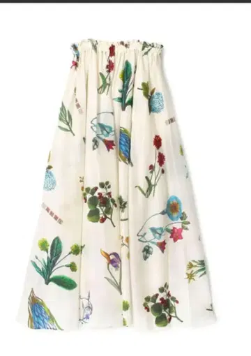 CABaN 실크 보타니컬 프린트 롱 스커트 익명 배송