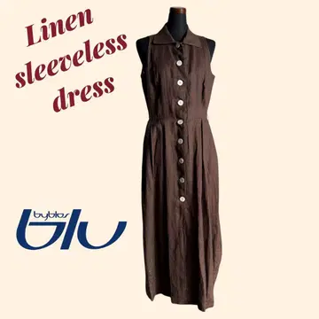 ByblosBlu 슬리브리스 롱 원피스 브라운 이탈리아제 IT42