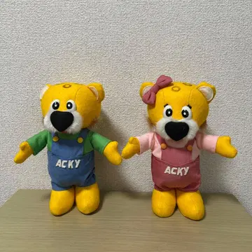 JR 동일본 아키타 지사 마스코트 아키 ACKY 봉제 인형 2체 세트