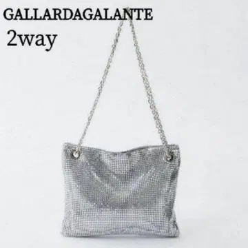 GALLARDAGALANTE 메탈 숄더백 실버 2way