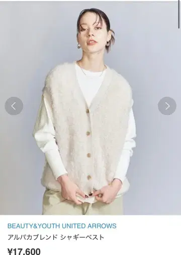 BEAUTY&YOUTH 알파카 블렌드 샤기 베스트