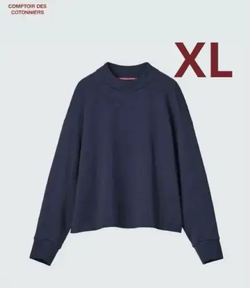 유니클로 꽁뜨와 데 꼬뜨니에 콜라보 스웨트 셔츠 네이비 XL