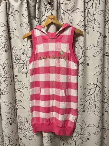 DURAS 르꼬끄 스포르티브 체크 후드 원피스