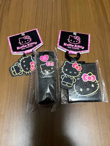 헬로키티 미니 거울 참 립 케이스 참 세트