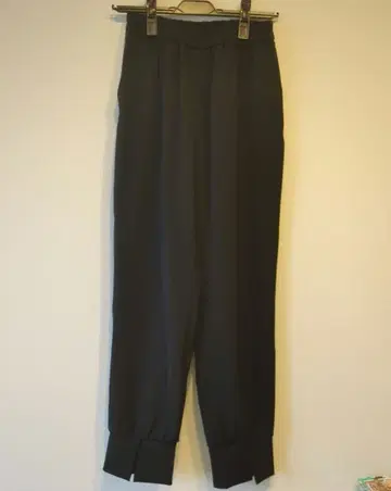 블랙 캐주얼 팬츠