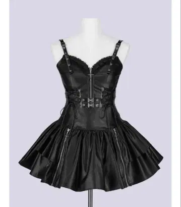 QOOZA IMVAL 가죽 드레스