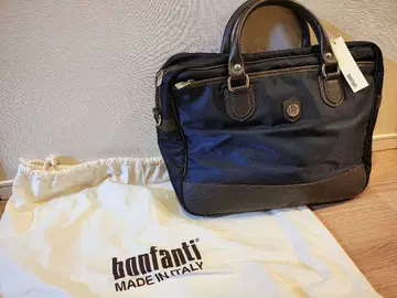 본판티 2WAY 토트 숄더백 네이비 나일론 가죽