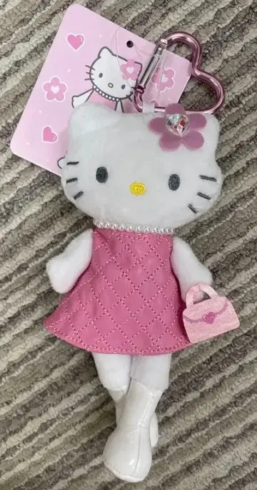 키티 봉제 인형 키링 발길이 일광화상 키티 스타일업