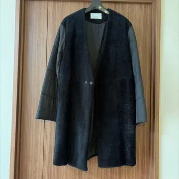 MACPHEE 퍼 혼방 코트