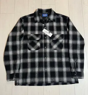 새상품 FJ 감수 옴브레 보드 셔츠 백넘버 펜들턴