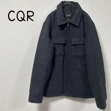 [ 새상품급 ] CQR 남성용 자켓 울 혼방 블랙 L 아웃도어 퀼팅