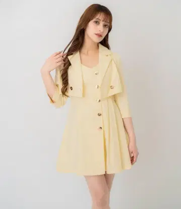 숏 자켓 x 미니 원피스 세트
