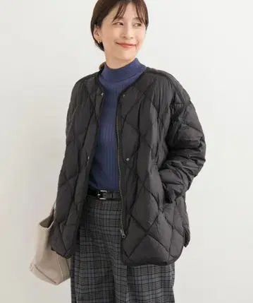 [ URBAN RESEARCH DOORS ] 라이트 다운 퀼트 숏 블루종