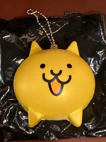 냥코 대 상점 스퀴즈 키링 금 고양이