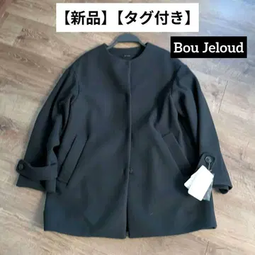 [ 새상품 택 포함 ] 부즈루드 노카라 코트 네이비 M