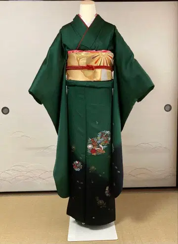 기장 167 럭셔리 후리소데와 스즈노야의 후쿠로 오비 2세트