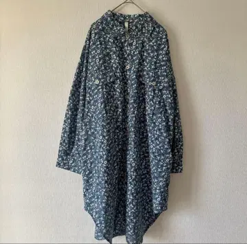 LUPILIEN 루필리안 나츄란 원피스 꽃무늬 롱 셔츠