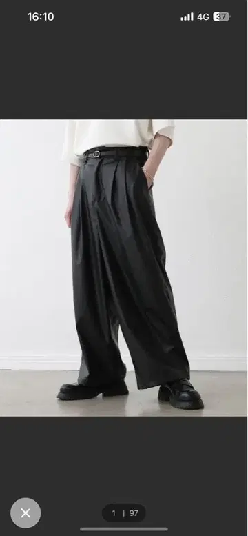 [ LILL ] 턱 와이드 벌룬 팬츠