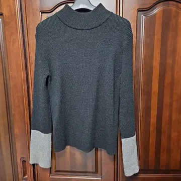 RODEO CROWNS 터틀넥 스웨터 블랙 그레이