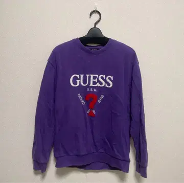 GUESS 로고 자수 트레이닝복