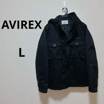 AVIREX LTD 블랙 밀리터리 자켓