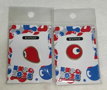 EXPO2025 오사카 간사이 만박 코먀쿠 핀 배지 2개 세트