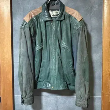 가죽 블루종 자켓