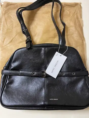 Samo ondoh 가죽 블랙 숄더백