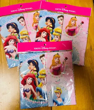 디즈니 리조트 한정판 디즈니 프린세스 손수건 2개 세트