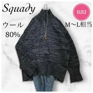 squady 스카디 울 80% 니트 풀오버 스웨터 사이즈 2