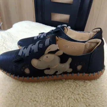 Estacion 에스타시온 스니커즈 천연 가죽 강아지