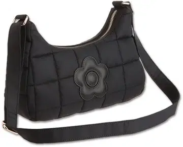 마리퀀트 블랙 퀼팅 숄더백