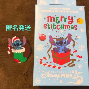 디즈니 스토어 스티치 핀 배지 크리스마스