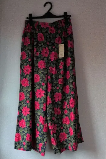 스튜디오 클립 꽃무늬 와이드 팬츠