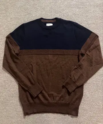 STILL BY HAND 니트 스웨터 48 네이비 브라운