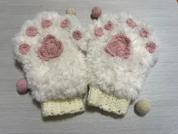 발바닥 고양이 손 암워머 핸드메이드 장갑