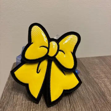 리본형 헤어 액세서리 (옐로우 컬러, 파랑)