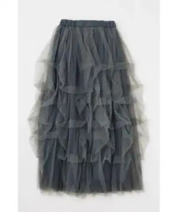 새상품급 MOUSSY 볼륨 튤 롱 스커트