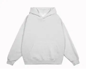 그레이 오버 사이즈 후드 부착 후드티