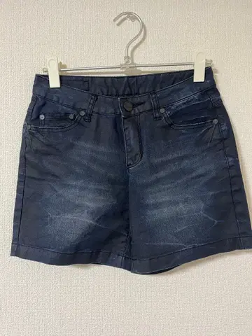 VICKY 비키 다크 블루 데님 숏팬츠